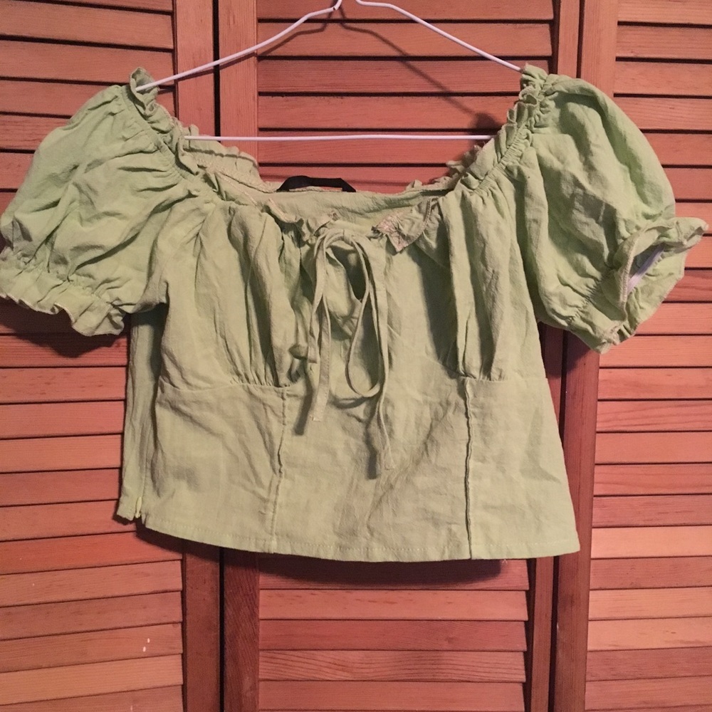 Lime Green Crop Top